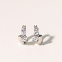 Boucles d'oreilles huggies Naomi - Argent