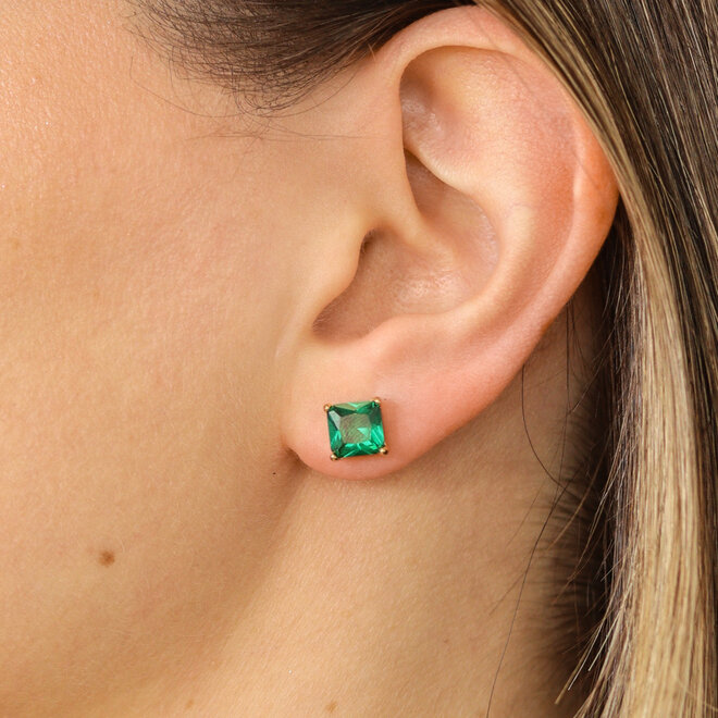 Boucles d'oreilles stud Esmeralda
