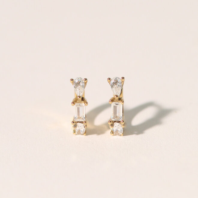 Boucles d'oreilles huggies Laure - Or