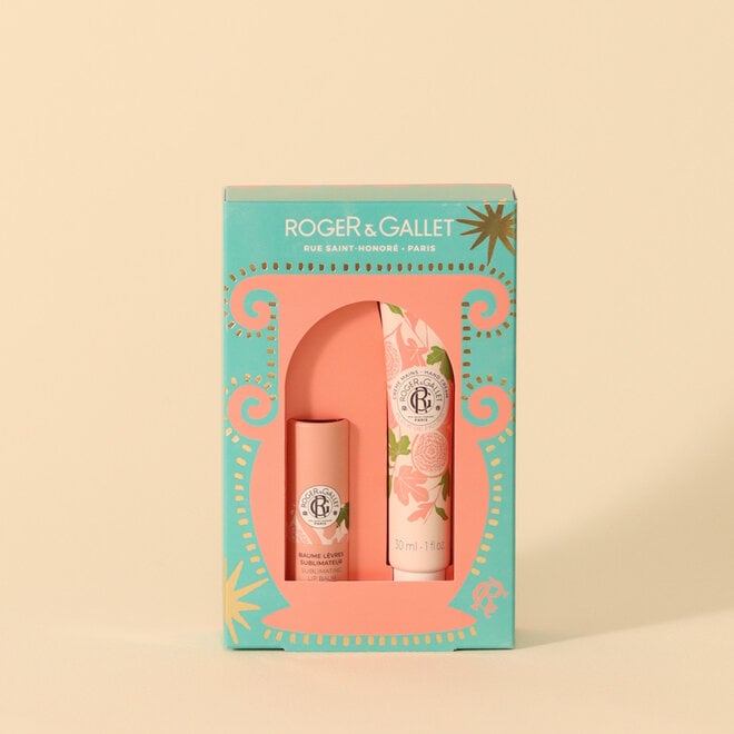 Coffret des fêtes - Duo Baume à lèvres et Crème à mains Fleur de figuier