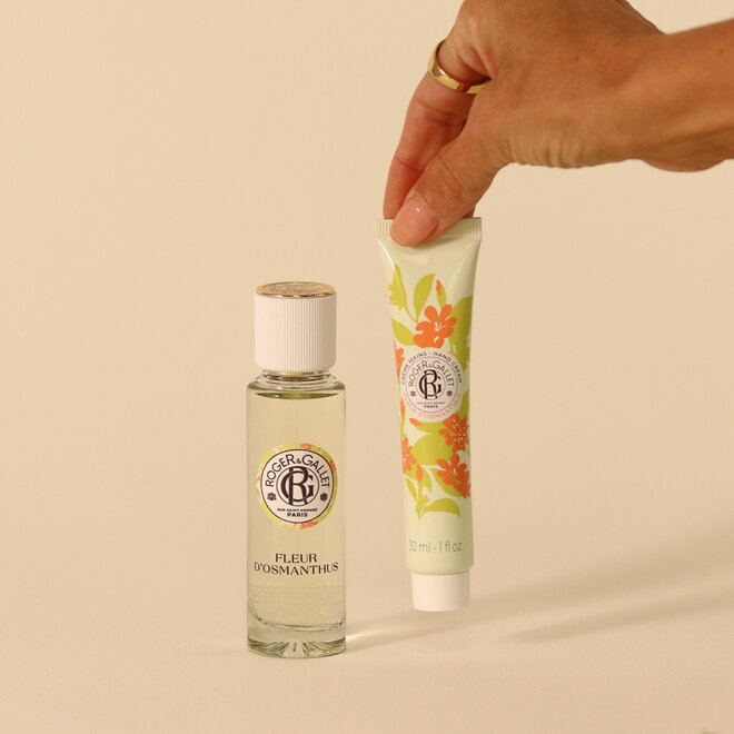 Coffret des fêtes - Eau parfumée et Crème à mains Fleur d'Osmanthus