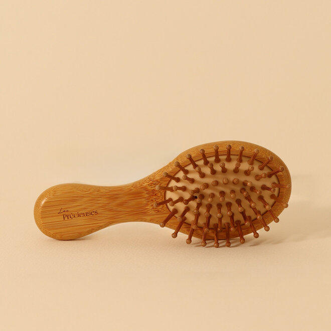 Mini brosse en bambou - Beige