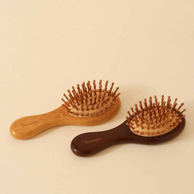 Mini brosse en bambou - Beige