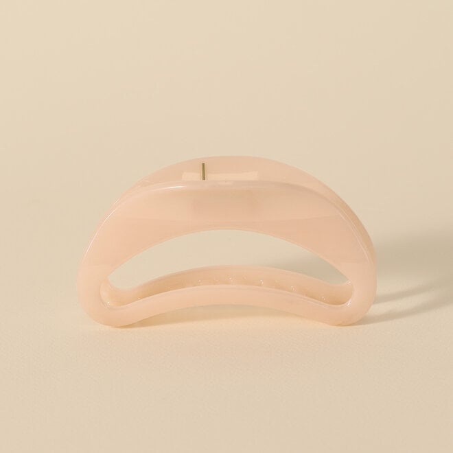 Pince à cheveux demi-lune XL - Rose pâle