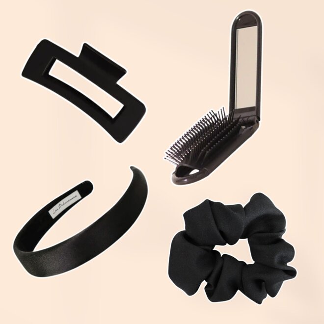 CADEAU: Ensemble pour cheveux noir