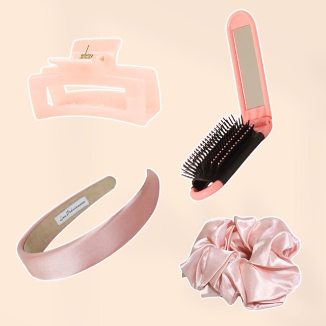 CADEAU: Ensemble pour cheveux rose