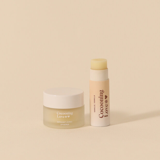 Coffret des Fêtes Duo Baume et Exfoliant à lèvres Vanille