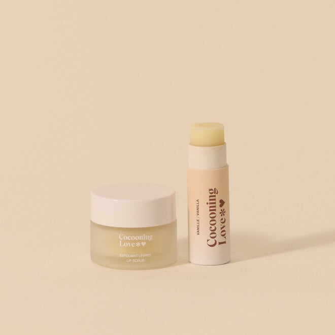 Coffret Duo Baume et Exfoliant à lèvres - Vanille