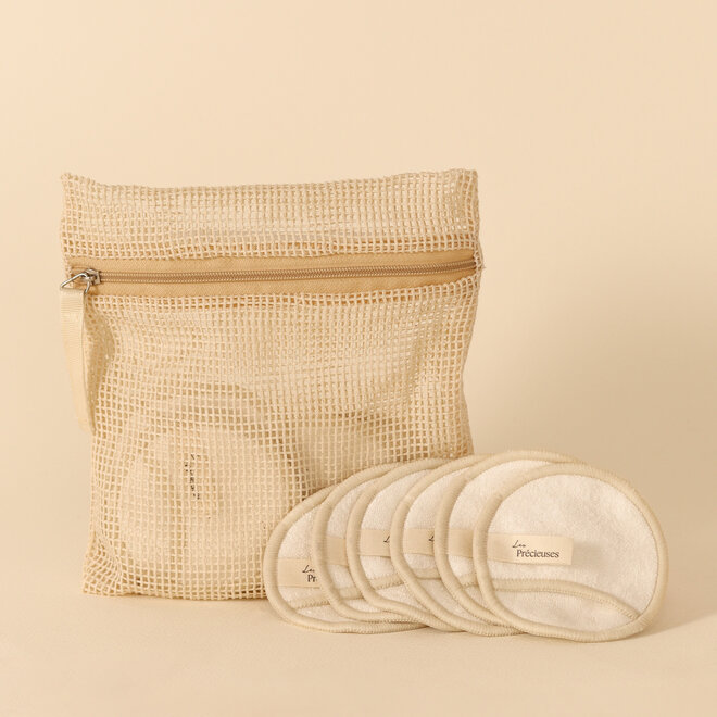 Tampons démaquillants réutilisables - 12 unités