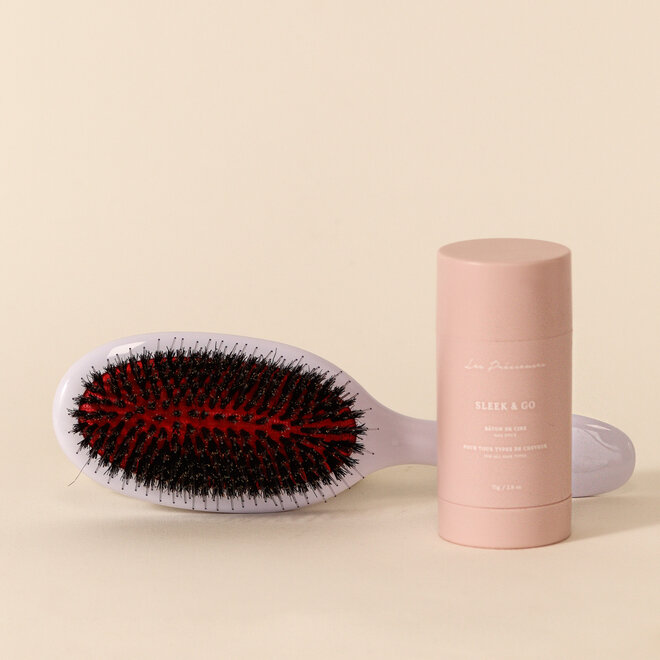 Duo Bâton de cire Sleek & Go et Brosse lissante
