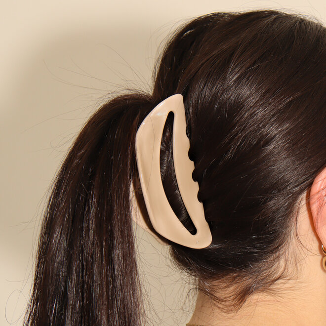 Pince à cheveux Croissant - Beige