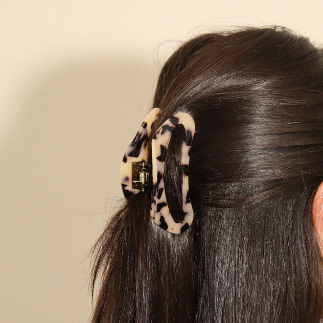 Pince à cheveux demi-lune - Tortoise