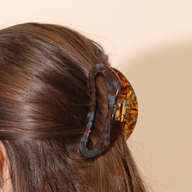 Pince à cheveux demi-lune - Aurore