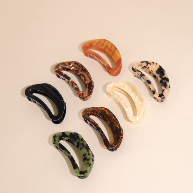 Pince à cheveux demi-lune - Aurore