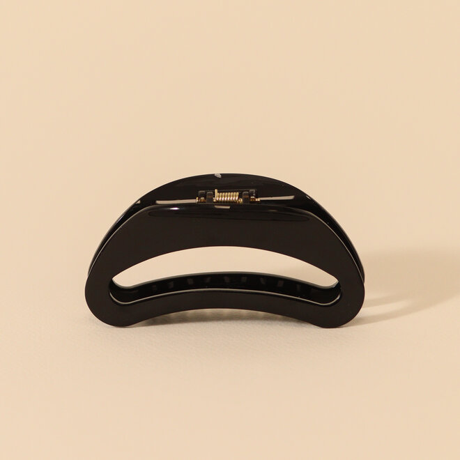 Pince à cheveux demi-lune - Noir