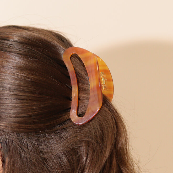 Pince à cheveux demi-lune - Sable