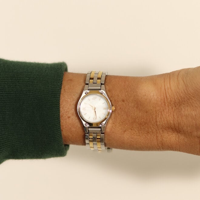 Montre La Classique Blanc perlé - Deux tons