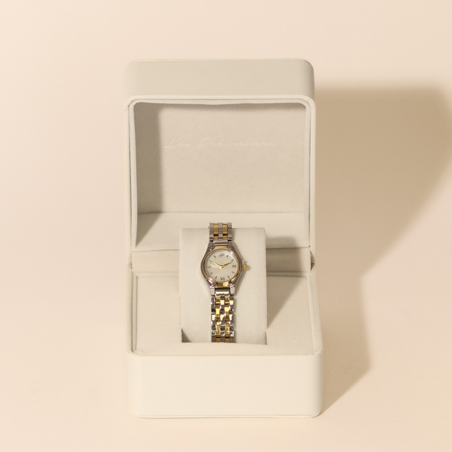 Montre La Classique Blanc perlé - Deux tons