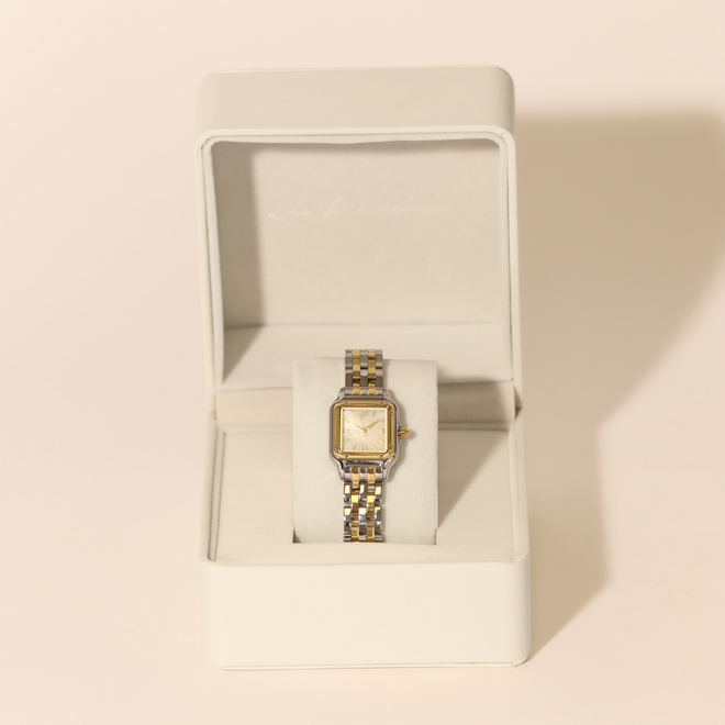 Montre La Moderne Blanc perlé - Deux tons