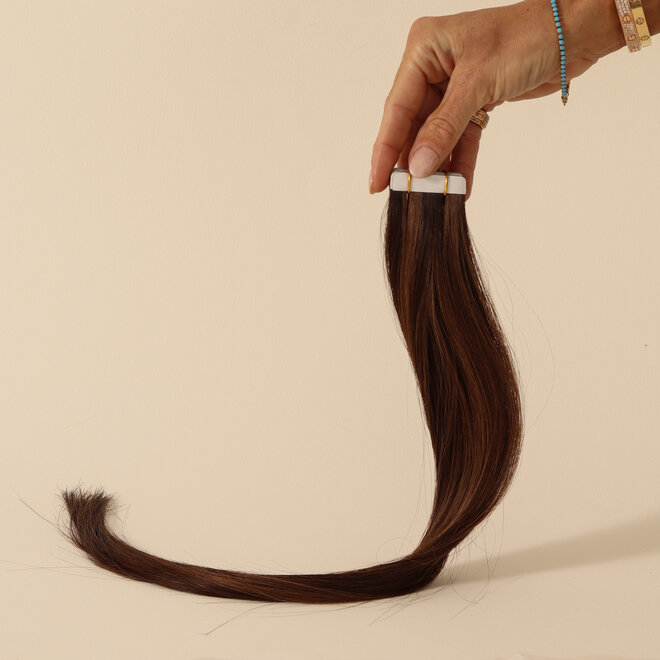 Brun Balayage Brun Clair #2/6 - Extensions à bandes adhésives 20'' & 24''