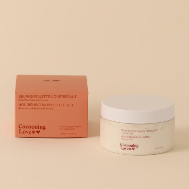 Beurre fouetté Smoothie Fraise & Banane - 250g