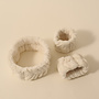 Ensemble bandeau et poignets pour soins du visage - Ivoire