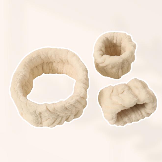 CADEAU: Ensemble bandeau et poignet Ivoire