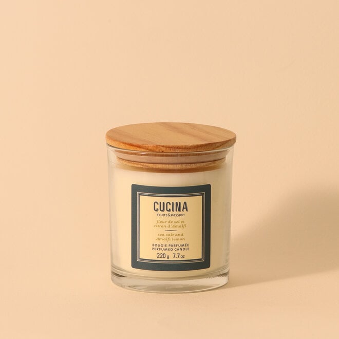 Bougie parfumée Fleur de sel & citron d'Amalfi - 220g