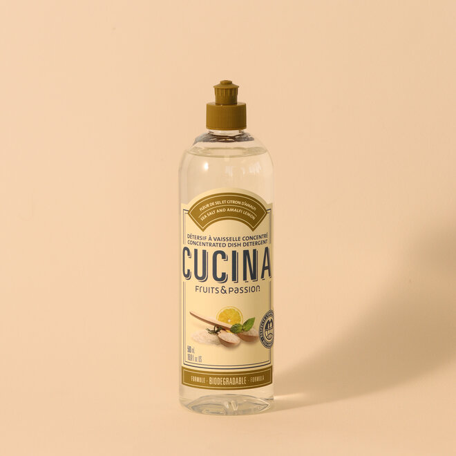 Détersif à vaisselle concentré Fleur de sel & citron d'Amalfi