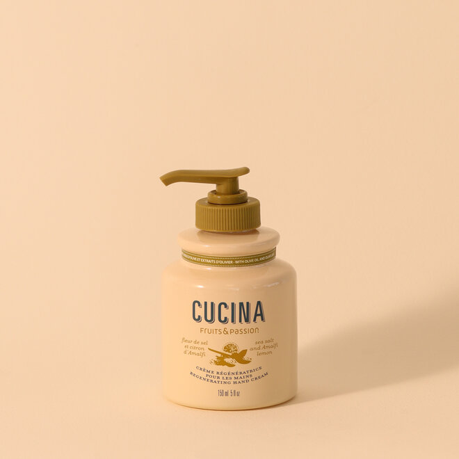 Crème à mains régénératrice Fleur de sel & citron d'Amalfi