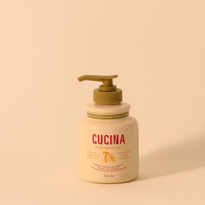 Crème à mains régénératrice Orange Sanguinelli & fenouil