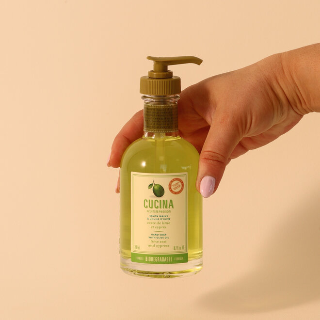 Savon à mains Zeste de lime & cyprès