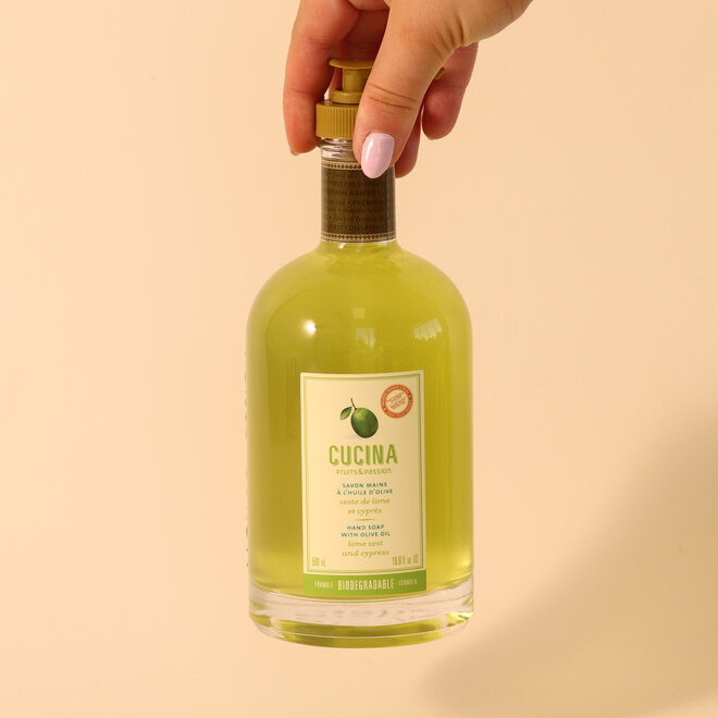 Savon à mains Zeste de lime & cyprès