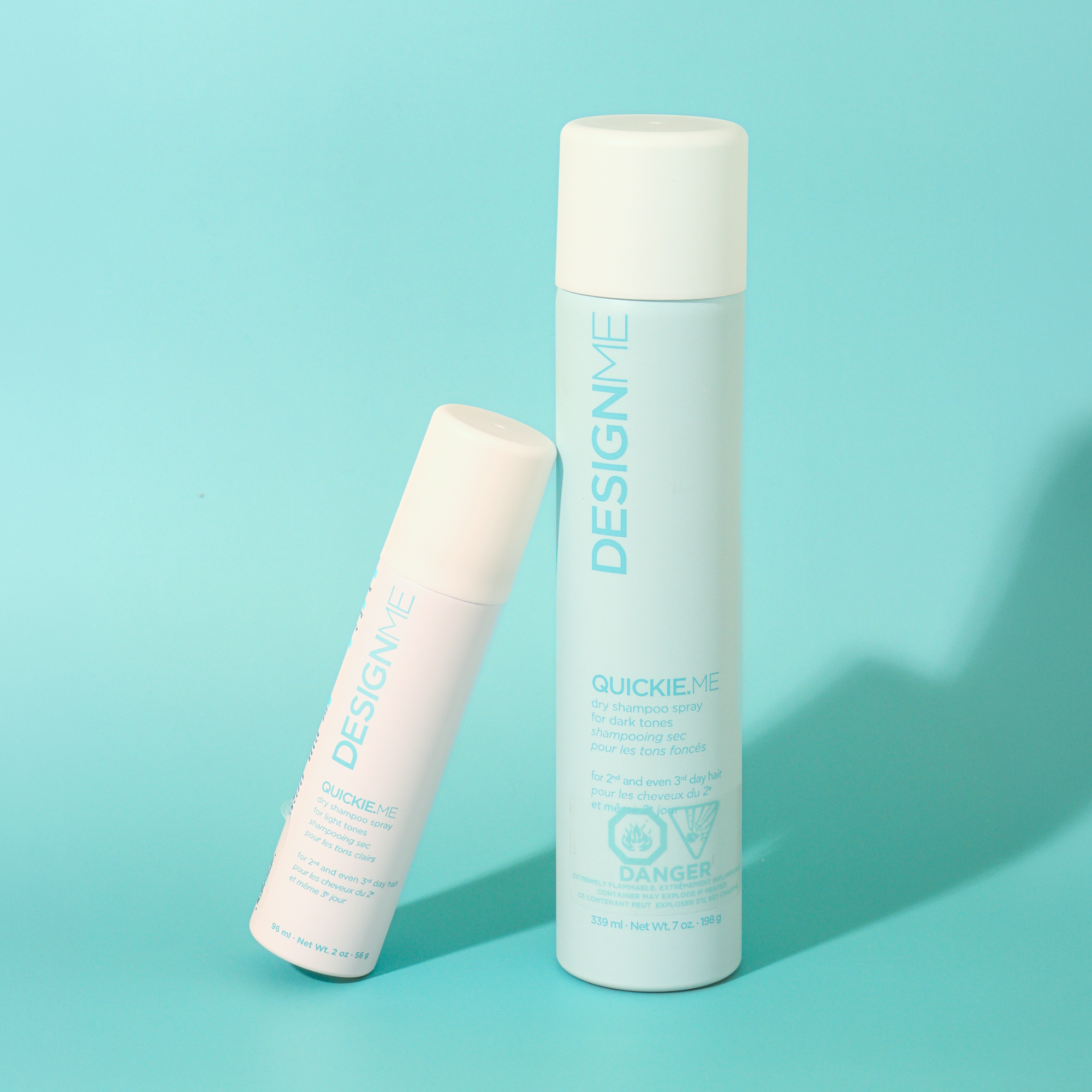 Shampooing sec DESIGNME QUICKIE.ME pour rafraîchir les cheveux entre les lavages sans résidus