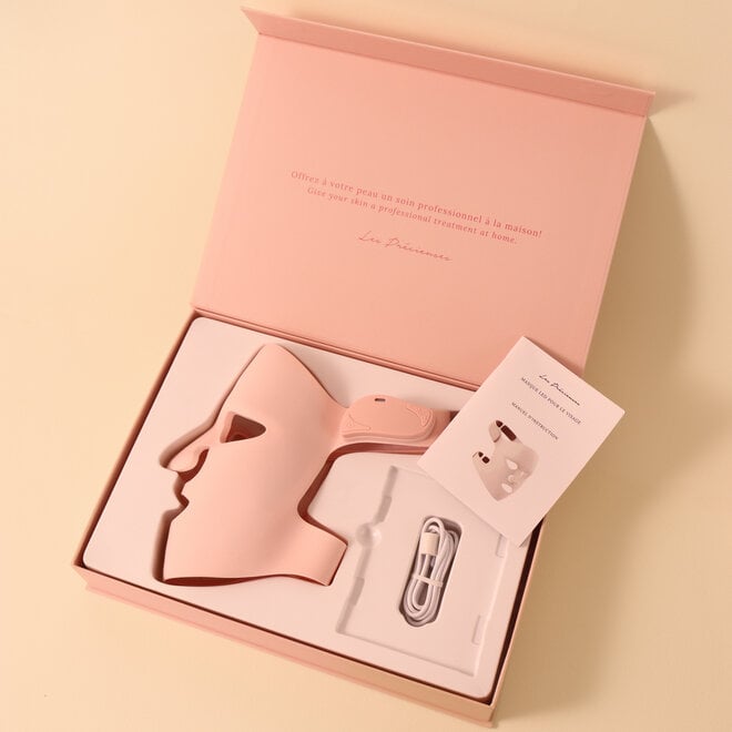 Masque LED pour le visage - Rose