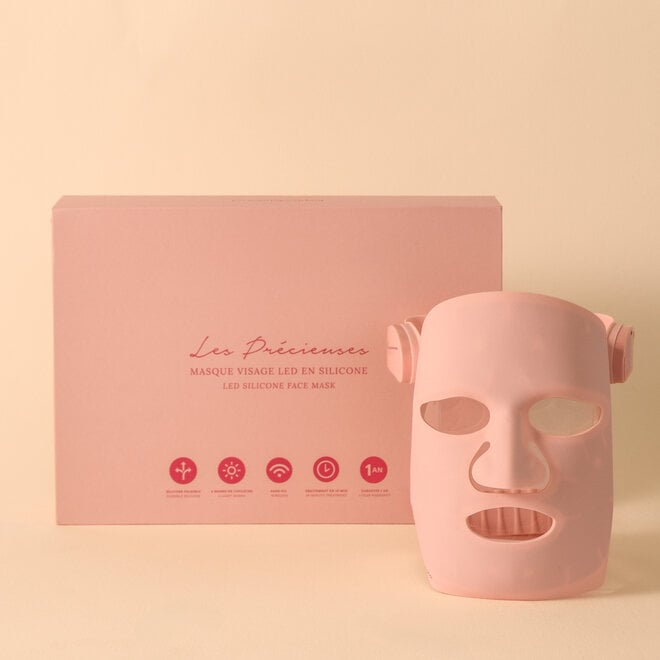 Masque LED pour le visage - Rose