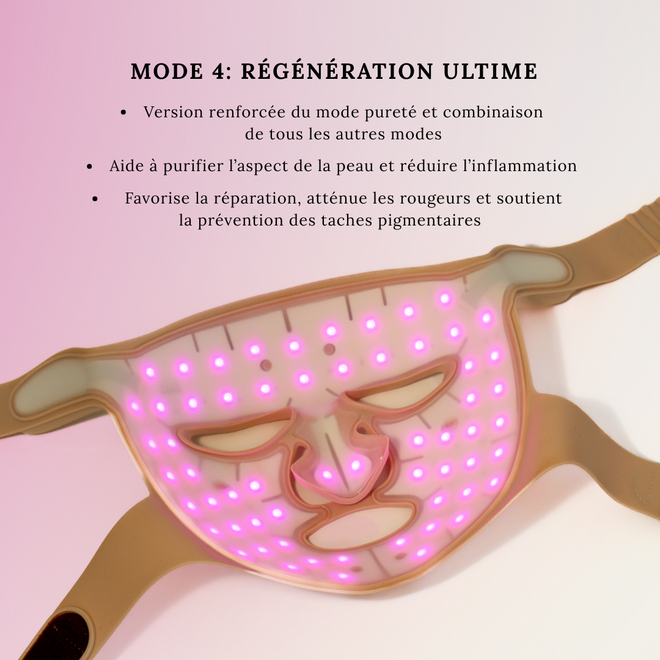 Masque LED pour le visage - Beige