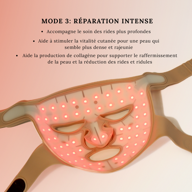 Masque LED pour le visage - Beige