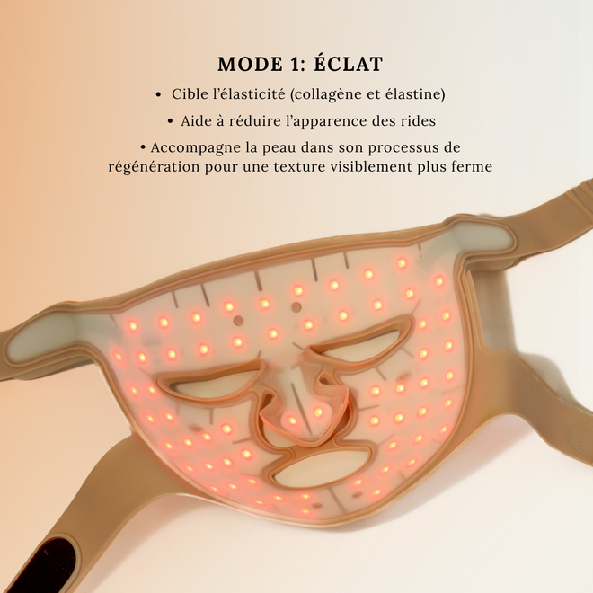 Masque LED pour le visage - Beige