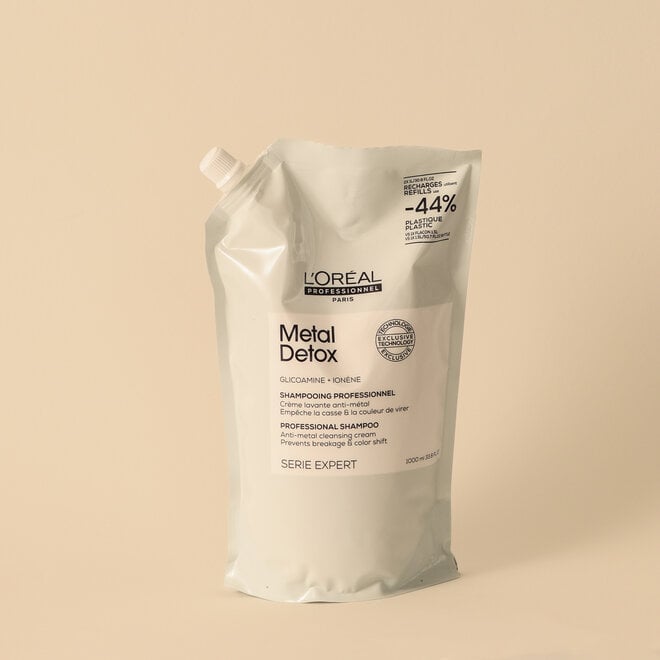 Shampoing Metal Detox Crème Lavante - Pochette de recharge 1000ml