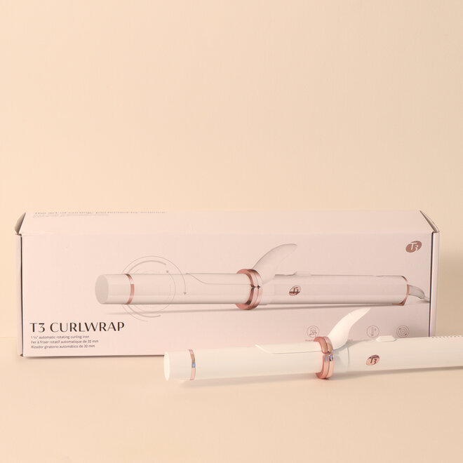 Fer à friser auto-rotatif CurlWrap Blanc