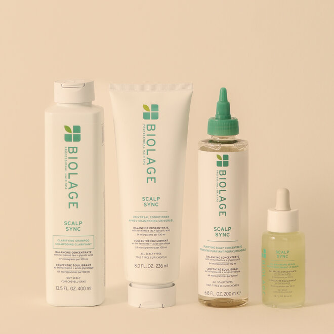 Routine cuir chevelu gras Scalp Sync