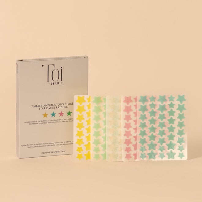 Timbres anti-boutons étoilés - 200 unités