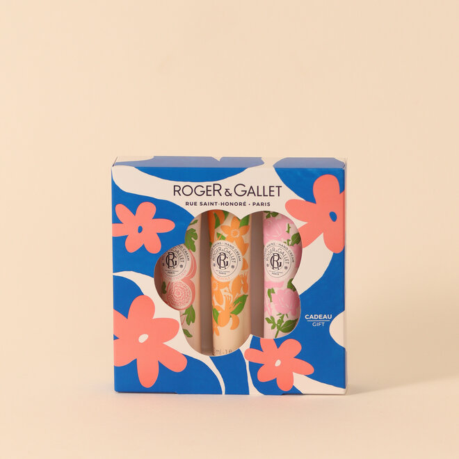 Coffret printemps trio crèmes à mains - Fleur de figuier, Rose & Néroli