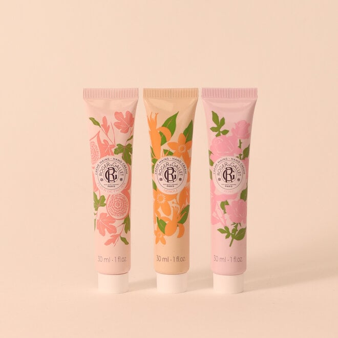 Coffret printemps trio crèmes à mains - Fleur de figuier, Rose & Néroli