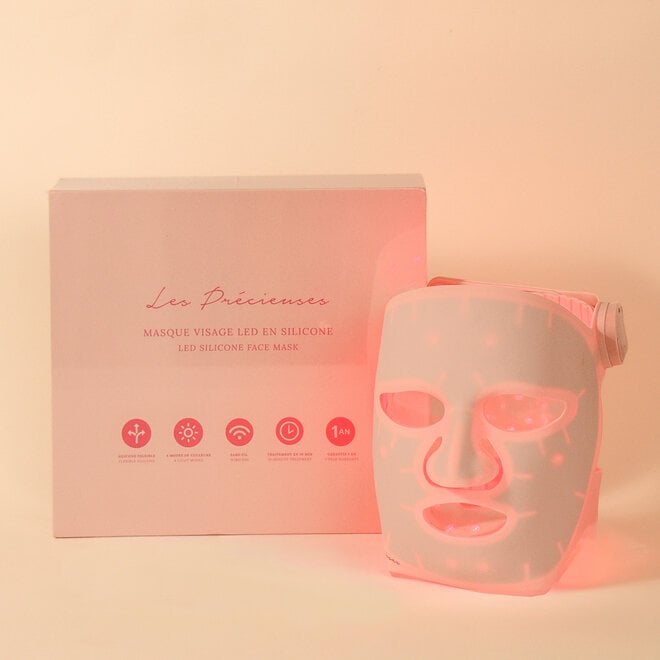 Masque LED pour le visage - Rose