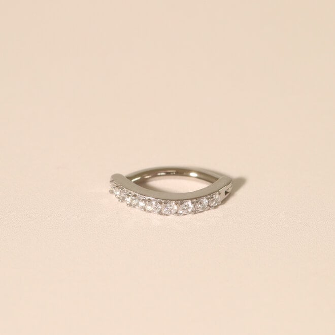 Boucle de nombril Diana Zircons