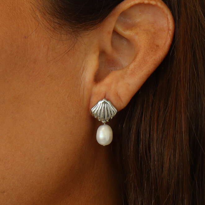 Boucles d'oreilles Coquillage Perlé