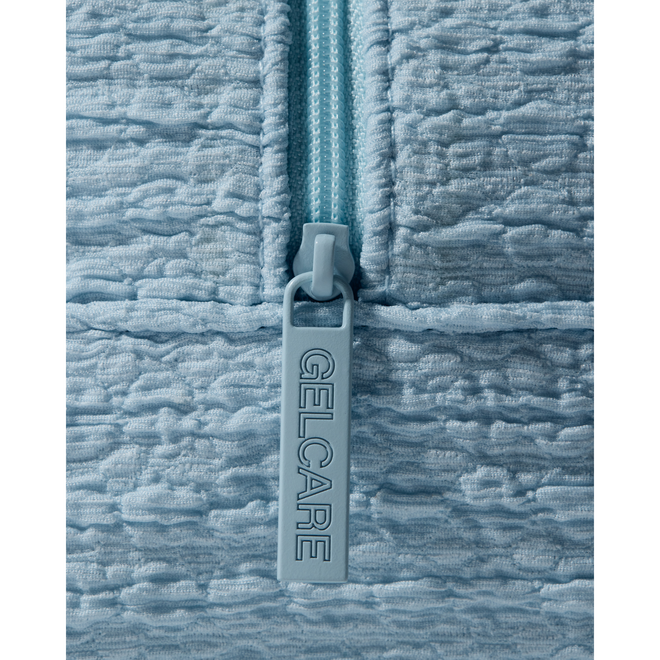 Pochette en tissu froissé - Bleu bébé