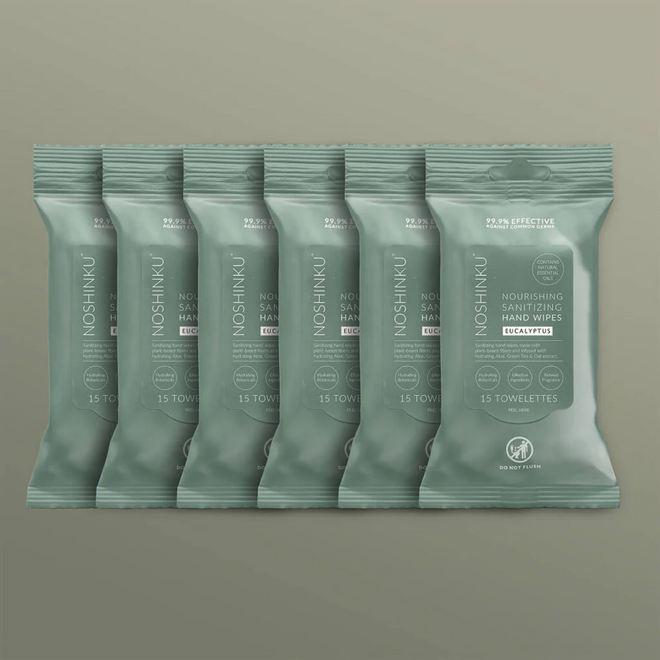 Lingettes désinfectantes pour les mains - Eucalyptus